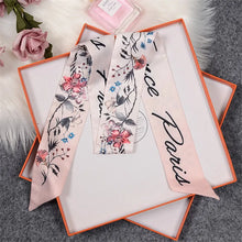 Load image into Gallery viewer, Rose Brand Scarf Women Silk Scarf Bag Skinny Scarves New Design Wrist Towel Foulard Neckerchief Headband For Ladies
