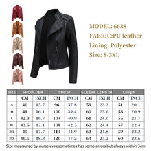 Load image into Gallery viewer, 2023 Autumn Women&#39;s Leather Jacket Slim Turn-down Collar Short PU Leather Coat Women Zipper Motorcycle Jackets Outwear Female
