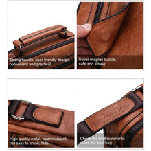 Load image into Gallery viewer, JEEP BULUO Men&#39;s Crossbody Shoulder Bags Split Leather Handbag Fashion Business Man Messenger Bag High quality Tote Hot
