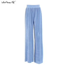 Load image into Gallery viewer, Mnealways18 Beige Pleated Wide Leg Pants Womens Pants Fashion 2023 Casual Loose Trousers Office Lady Elegant Long Palazzo Pants
