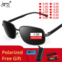 Load image into Gallery viewer, Myopia Sunglasses With Diopters Polarized Fishing Rectangle Sun Glasses For Men Women -0.50-4.00-4.50-5.00-5.50-6.00
