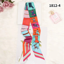 Load image into Gallery viewer, Horse Printing Bag Scarf 2024 New Small Skinny Silk Scarf Women Luxury Brand Foulard Women Tie Fashion Head Scarves For Ladies
