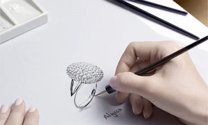 ARRIVAL silver color designer Rings  Two Gifts 88 CZ Wedding Engagement  For Women Brand Wholesale Sepcial Unique R103