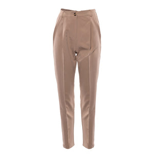 OOTN Office Lady High Waist Khaki Pants Women 2023 Autumn Fashion Casual Trousers Zipper Pocket Solid Female Brown Pencil Pants