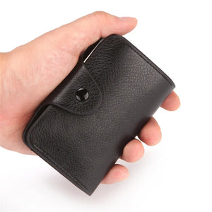 Fashion Business Card Holder Men Leather Credit Card Wallet Bag Credit/ID/Bank Card Holder Case Wallet Name Card Holder