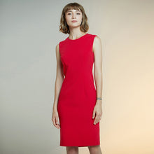 Load image into Gallery viewer, 2020 women&#39;s new style dress solid Cape slim dress short sleeve red Dress female sheath dresses
