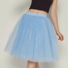 Load image into Gallery viewer, Quality 5 Layers Fashion Tulle Skirt Pleated TUTU Skirts Womens Lolita Petticoat Bridesmaids Midi Skirt Jupe Saias faldas
