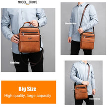 Load image into Gallery viewer, JEEP BULUO Men&#39;s Crossbody Shoulder Bags Split Leather Handbag Fashion Business Man Messenger Bag High quality Tote Hot
