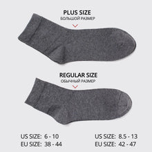 Load image into Gallery viewer, HSS 2023 High Quality Casual Men&#39;s Business Socks Summer Winter Cotton Socks Quick Drying Black White Long Sock Plus Size US7-14
