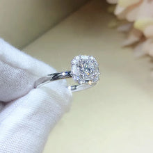 Load image into Gallery viewer, 18K Au750 White Gold Ring 0.6Carat Nature Diamond Ring Wedding Party Engagement Anniversary Fashion Elegant
