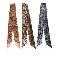 Load image into Gallery viewer, Leopard Snake Skin Print 2023 New Bag Skinny Silk Scarf For Women Luxury Brand Foulard Women Tie Fashion Head Scarves For Ladies
