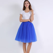Load image into Gallery viewer, Quality 5 Layers Fashion Tulle Skirt Pleated TUTU Skirts Womens Lolita Petticoat Bridesmaids Midi Skirt Jupe Saias faldas
