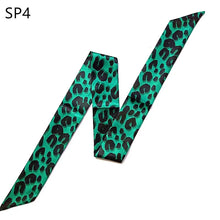 Load image into Gallery viewer, Leopard Snake Skin Print 2023 New Bag Skinny Silk Scarf For Women Luxury Brand Foulard Women Tie Fashion Head Scarves For Ladies
