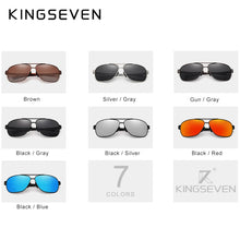 Load image into Gallery viewer, KINGSEVEN Brand Design Polarized Aluminum Sunglasses Male Driving Blue Mirror Sun glasses for Men Goggles Eyewear Gafas De Sol
