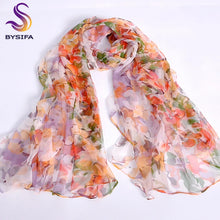 Load image into Gallery viewer, Pink Orange Silk Scarf 2016 New Design Long Female Scarves Printed 170*105cm Spring Autumn Fashion Accessories Women Silk Scarf
