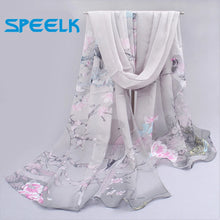 Load image into Gallery viewer, 6 Colors New Chiffon Scarves  Women Summer Silk Scarf Chiffon Thin Shawls And Wraps  Foulard Flower Hijab Stoles Wholesale
