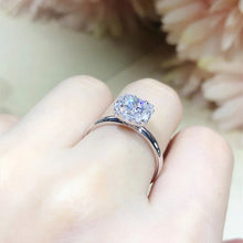 Load image into Gallery viewer, 18K Au750 White Gold Ring 0.6Carat Nature Diamond Ring Wedding Party Engagement Anniversary Fashion Elegant
