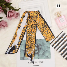 Load image into Gallery viewer, Leopard Tiger Animal Bag Skinny Scarf 2023 New Women Silk Scarf  Female Headband Fashion Neckerchief Head Scarf Scarves &amp; Wraps
