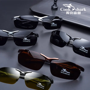 Cookshark 2020 new sunglasses men polarized sunglasses driving hipster glasses