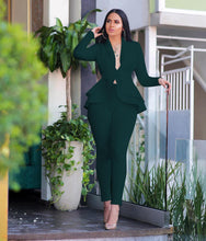 Load image into Gallery viewer, New Women Winter Women&#39;s Set Tracksuit Full Sleeve Ruffles Blazers Pencil Pants Suit Two Piece Set Office Lady Outfits Uniform

