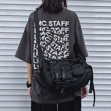 Load image into Gallery viewer, Japanese Style Functional Harajuku Black Trendy Students&#39; Crossbody Bag
