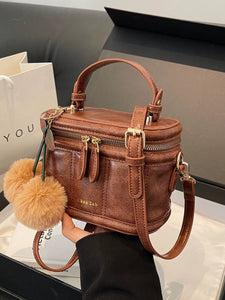 Retro Fancy Bag for Women 2023 New Korean Style Fashion Shoulder Small Square Bag Mini Hand Carrying Cross Body Bucket Bag