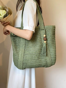 Tote Bag Women's Large-Capacity Hand-Woven Tote Bag