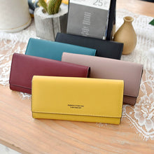 Load image into Gallery viewer, Fanelement Fashion Solid Color Minimalist Women&#39;s Long Wallet
