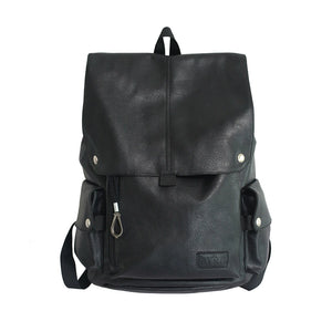 Travel Men's Easy-Care Leather Trendy Backpack