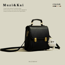 Load image into Gallery viewer, Muzikai Genuine Goods Retro Satchel Female One Shoulder Literary
