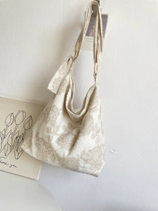 Original Niche Beige Texture One-Shoulder Crossboby Bag