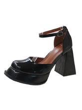 Load image into Gallery viewer, Thick Sole Word Buckled Chunky Heel Fashion Mary Jane Shoes
