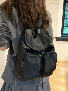 Women's Autumn and Winter Nylon Cloth Advanced Texture Backpack Bags