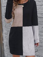 Load image into Gallery viewer, New Arrival Loose European and American Color Matching Thread Dress Pullover
