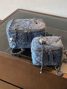 Special-Interest Design Chain One-Shoulder Denim Mini Bag