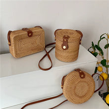 Load image into Gallery viewer, Vietnam Hand-Woven Minimalist Small Square Shoulder Bag
