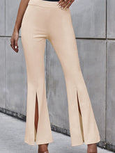 Load image into Gallery viewer, Furcal Lower Hem High Waist Fashion Pure Color Wide-Leg Casual Pants
