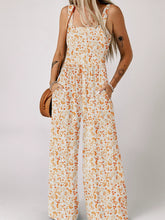 Load image into Gallery viewer, 2024 Spring New Sleeveless Jumpsuit Women&#39;s European and American Fashion All-Match Print Multi-Pocket Wide Leg Personality Trousers
