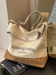 Women's Bag High-Quality Contrast-Colored Summer Best Selling Canvas Bag