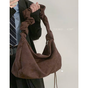 Niche Style Ruched Underarm Bag Female 2023 New Arrival Fall Winter Fashion Retro Handbag Large Capacity Commuter Shoulder Bag