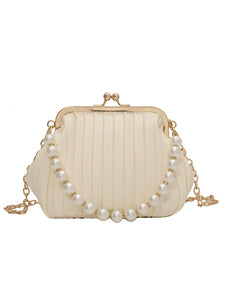 Summer Niche Style Fancy Pearl Chain Crossbody Bag