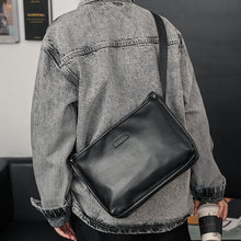 Load image into Gallery viewer, Shoulder Bag Trendy Men&#39;s Casual Crossbody Bag Street Trendy Korean Style Youth Crossbody Bag Solid Color Men&#39;s Bag Business Messenger Bag
