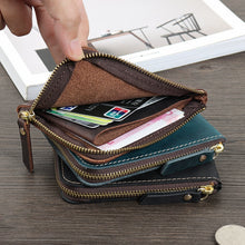 Load image into Gallery viewer, Trendy Vintage Genuine Leather First Layer Mini Handmade Small Wallet
