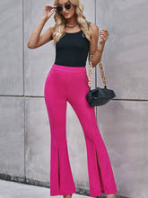 Load image into Gallery viewer, Furcal Lower Hem High Waist Fashion Pure Color Wide-Leg Casual Pants
