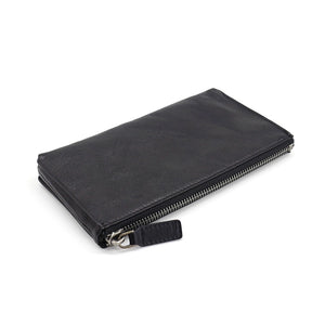 Vegetable Tanned Full-Grain Leather Cowhide Pleated Women Three-Dimensional Storage Wallet