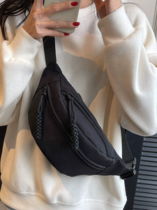 Canvas Casual Small Bag Women 2024 New Fashion Messenger Bag Sports Chest Bag All-Match Cloth Bag Women Waist Bag Women's