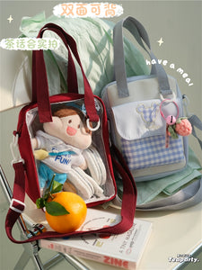 20cm Cute Girls' College Style Soft Girl Cartoon Backpack