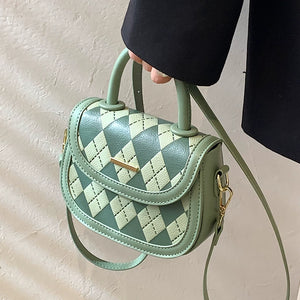 Quilted Niche Style Summer Satchel Best Selling Semicircle Crossbody Bag