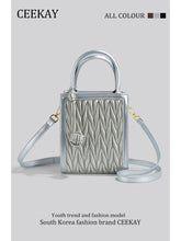 Load image into Gallery viewer, Ceekay Genuine Goods Ruched Special-Interest Design Handbag
