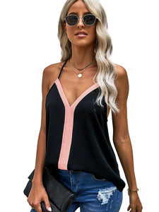 European Style Sexy Women's Summer Suit Inner Wear Blouse Sling